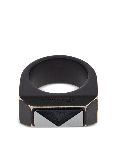 Anello geometrico in nero Rick owens - unisex RICK OWENS | RJ0000049MMTKHS129